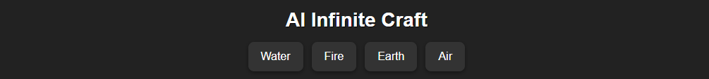AI Infinite Craft
